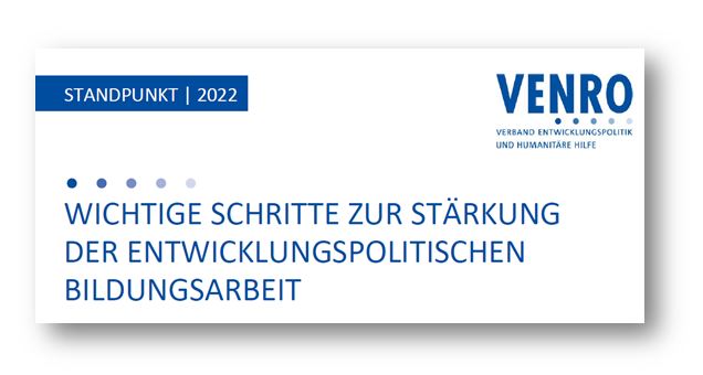 VENRO Standpunkt EP 2022 Frontseite